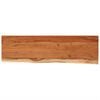 vidaXL Table Top 140x40x3,8 cm Rectangular Solid Wood Acacia Live Edge