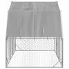 vidaXL Chicken Run with Roof 2.5x2x2.25 m Galvanised Steel