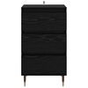 vidaXL Sideboard with Drawer Black oak 35 x 40 x 70 cm Engineered wood