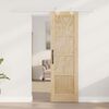 vidaXL Sliding Door Brown 61 x 198.5 cm Solid Pine Wood