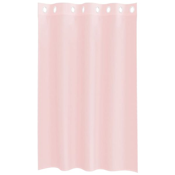 vidaXL Voile Curtains with Grommets 2 pcs Light Pink 140x175 cm