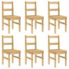 vidaXL 7 Piece Dining Set Panama Solid Wood Pine
