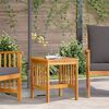 vidaXL Side Table Oil Natural Solid Acacia Wood