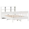 vidaXL Bed Frame without Mattress White 140x190 cm Solid Wood Pine