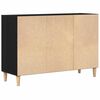 vidaXL Sideboard Black Oak 103.5 x 35 x 70 cm Engineered Wood