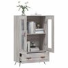 vidaXL Highboard Grey Sonoma 69.5x31x115 cm Engineered Wood