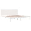 vidaXL Bed Frame without Mattress White 200x200 cm Solid Wood Pine