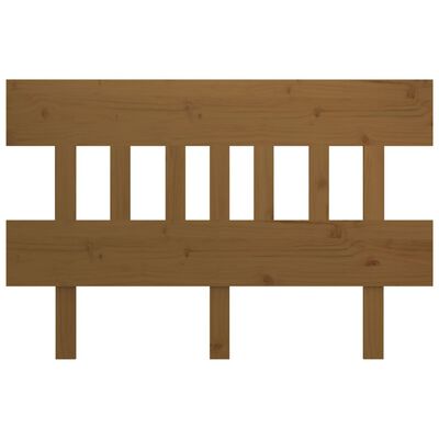 vidaXL Bed Headboard Honey Brown 143.5x3x81 cm Solid Wood Pine