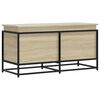 vidaXL Storage Box with Lid Sonoma Oak 100x40x51,5 cm Engineered Wood