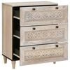 vidaXL Sideboard White 60 x 33 x 75 cm Solid mango wood