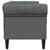 vidaXL Sofa Dark Grey 182.5 x 74.5 x 74.5 cm Polyester