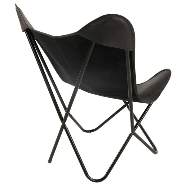 Lesli Living Butterfly Chair Buffalo 75x75x87 cm Black