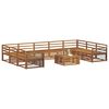 vidaXL Sofa Sets 10 pcs Natural Solid Acacia Wood