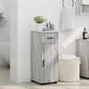 vidaXL Bathroom Cabinet with Drawer Grey Sonoma 30 x 35 x 80 cm
