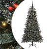 vidaXL Artificial Christmas Tree with 300 LEDs with Stand Green 210 cm