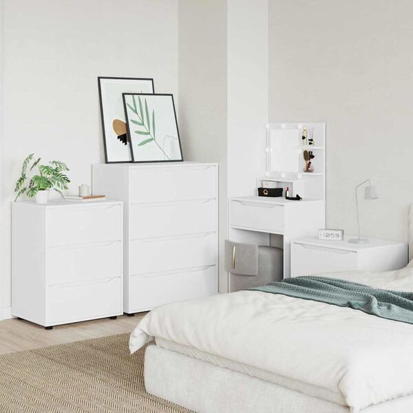 vidaXL Storage Cabinets 2 pcs White 80 x 48 x 105 cm Engineered Wood