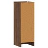 vidaXL Shoe Cabinet Brown Oak 32x35x92 cm Engineered Wood