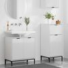 vidaXL Bathroom Furniture Set 2 pcs High gloss white 39.5 x 36 x 88 cm
