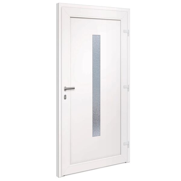 vidaXL Front Door White 98x200 cm PVC
