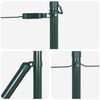 vidaXL Fence Post Other 26 pcs Green 3.2 x 3.2 x 100 cm Steel