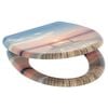 SCH&Uuml;TTE Toilet Seat with Soft-Close Quick Release SUNSET SKY