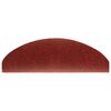 vidaXL Stair Mats Self-adhesive 30 pcs 65x21x4 cm Bordeaux Red Half Round Large