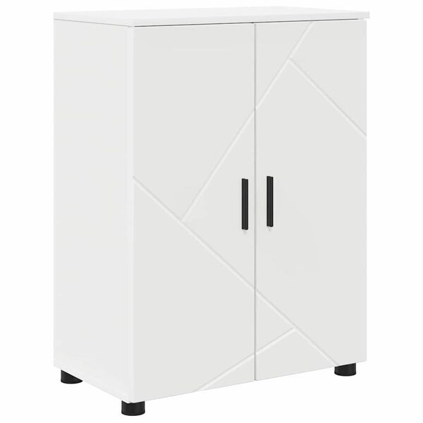 vidaXL Bathroom Cabinet White 60 x 35 x 80 cm Engineered wood & Metal