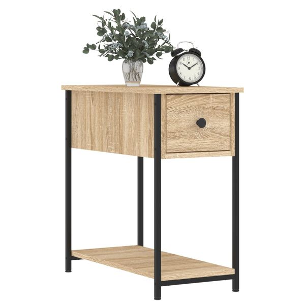 vidaXL Bedside Cabinet Sonoma Oak 30x60x60 cm Engineered Wood