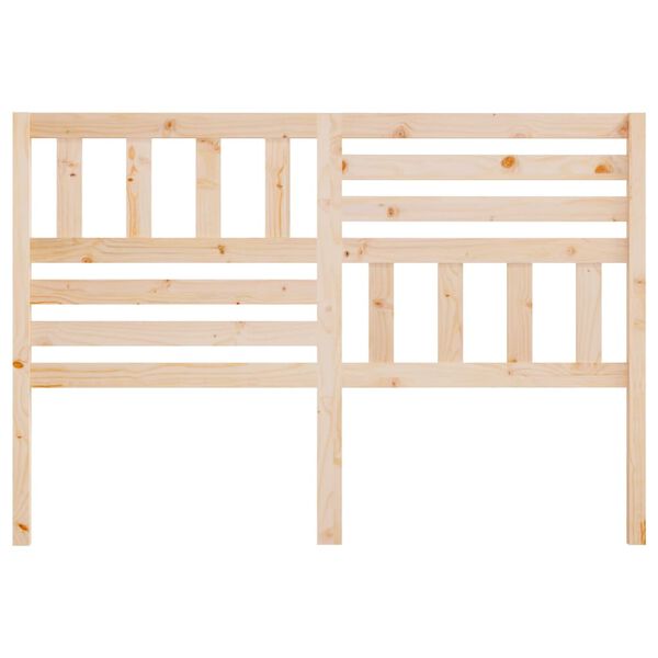 vidaXL Bed Headboard 141x4x100 cm Solid Wood Pine