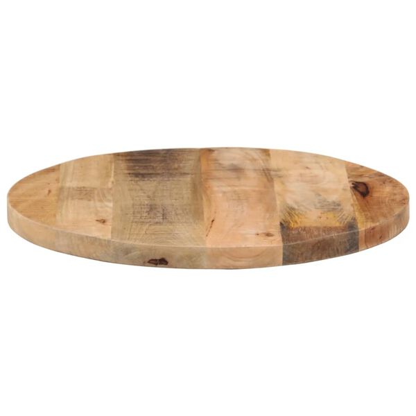 vidaXL Table Top &Oslash; 60x3.8 cm Round Solid Wood Rough Mango