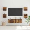 vidaXL TV Cabinet Set Wall-mounted 6 pcs Old Wood Engineered Wood