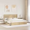 vidaXL Storage Bed with Drawer Sonoma Oak 180 x 200 cm Engineered Wood