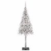 vidaXL Christmas Tree with 300 LEDs White 210 cm PE and Steel