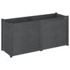 vidaXL Garden Planter Grey 150x50x70 cm Solid Pinewood