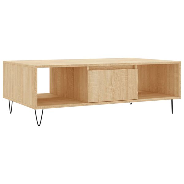 vidaXL Coffee Table Sonoma Oak 104x60x35 cm Engineered Wood