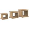 vidaXL Coffee Table 3 pcs Artisan Oak Engineered Wood