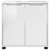 vidaXL Bathroom Basin Cabinet Manual High Gloss White 60 x 30 x 60 cm
