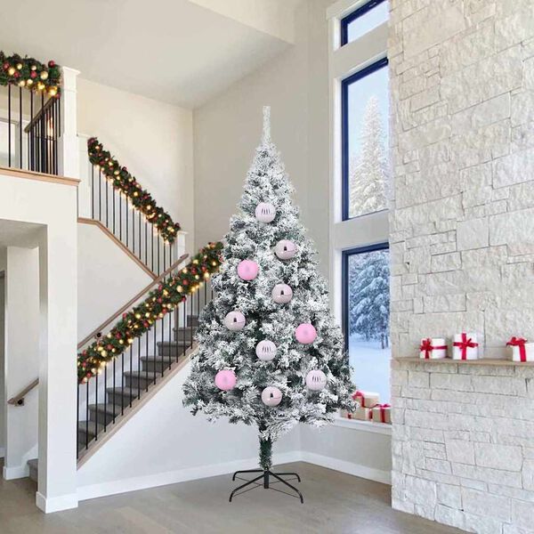 vidaXL Christmas Bauble Set 4 pcs Pink Plastic