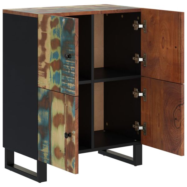 vidaXL Sideboard with 4 Doors 60x33x75 cm Solid Wood Reclaimed