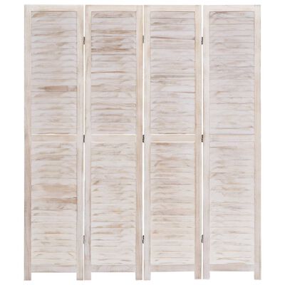 vidaXL 4-Panel Room Divider 140x165 cm Wood
