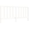 vidaXL Bed Frame without Mattress White Super King Size Solid Wood Pine