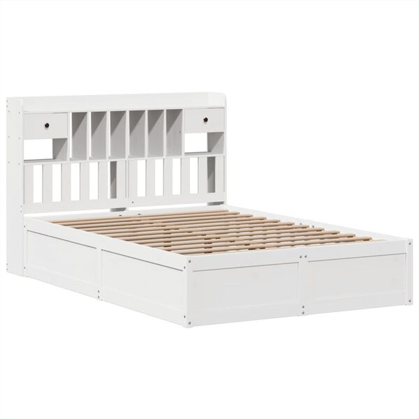 vidaXL Bed Frame without Mattress White 160x200 cm Solid Wood Pine