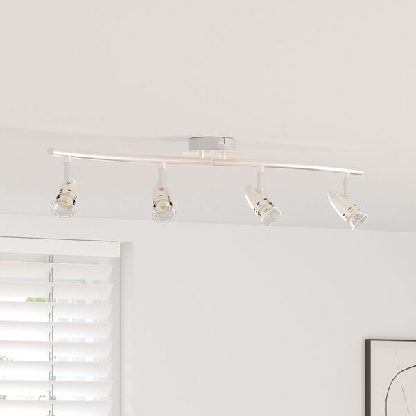 vidaXL Ceiling Spotlight Matt nickel 58.5 x 15 x 12 cm Steel