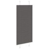 vidaXL Pleated Blind Black 55x100 cm Fabric Width 54.4 cm Polyester