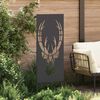 vidaXL Garden Privacy Screen Black 50 x 140 cm Cold-rolled steel