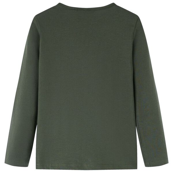 Kids' T-shirt with Long Sleeves Khaki 128