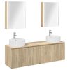 vidaXL Bathroom Cabinet Set 5 pcs Sonoma Oak Engineered Wood
