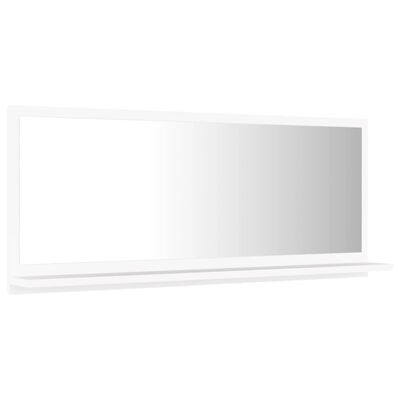 vidaXL Bathroom Mirror White 90x10.5x37 cm Engineered Wood