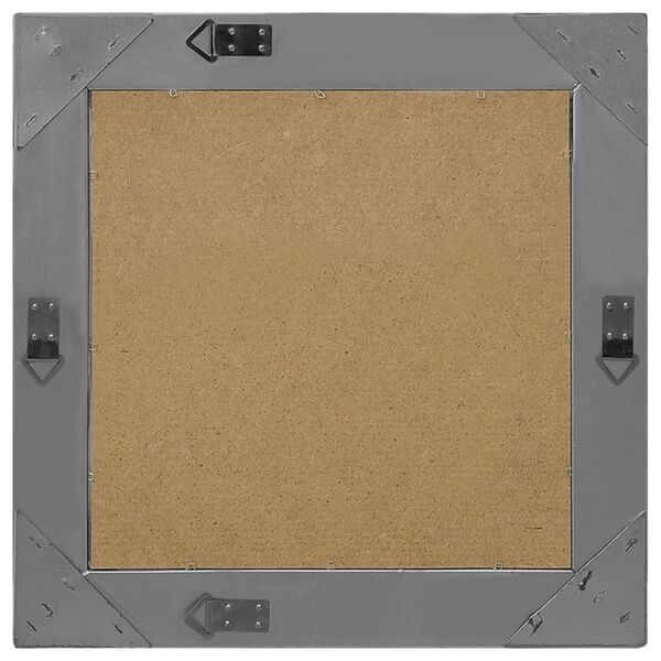 vidaXL Wall Mirror Baroque Style 50x50 cm Black