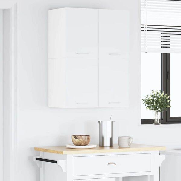 vidaXL Hanging Cabinet with Door White 60 x 31 x 40 cm Engineered Wood